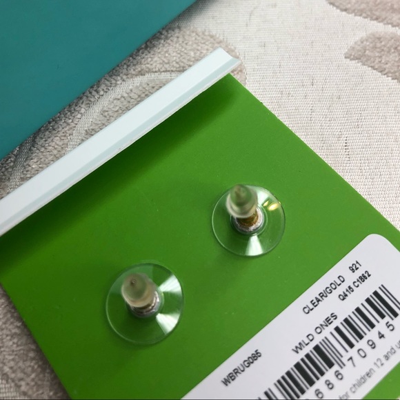 Kate Spade ♠️ NWT Gold Horseshoe Stud Earrings - Picture 7 of 7